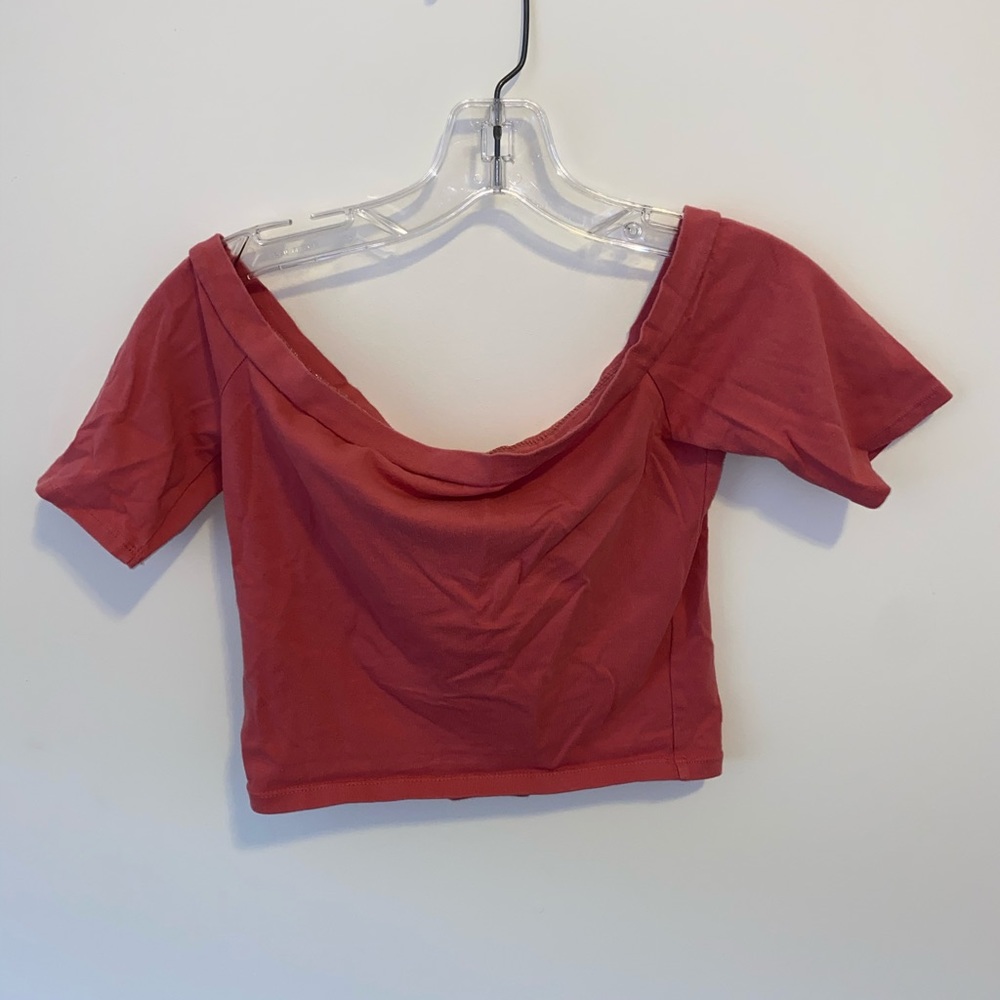 Off the shoulder crop top